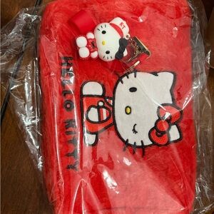 Hello Kitty Red Plush Pouch